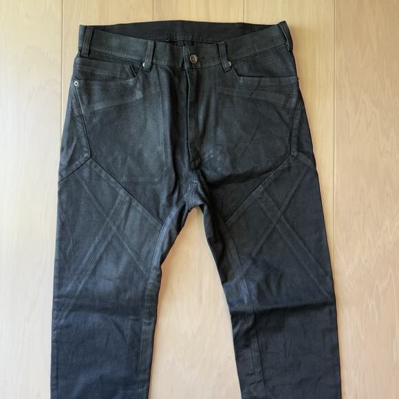 Rick Owens Pants 32 Black Dark Dust Designer Streetwear Slim Los Angeles - Picture 3 of 10
